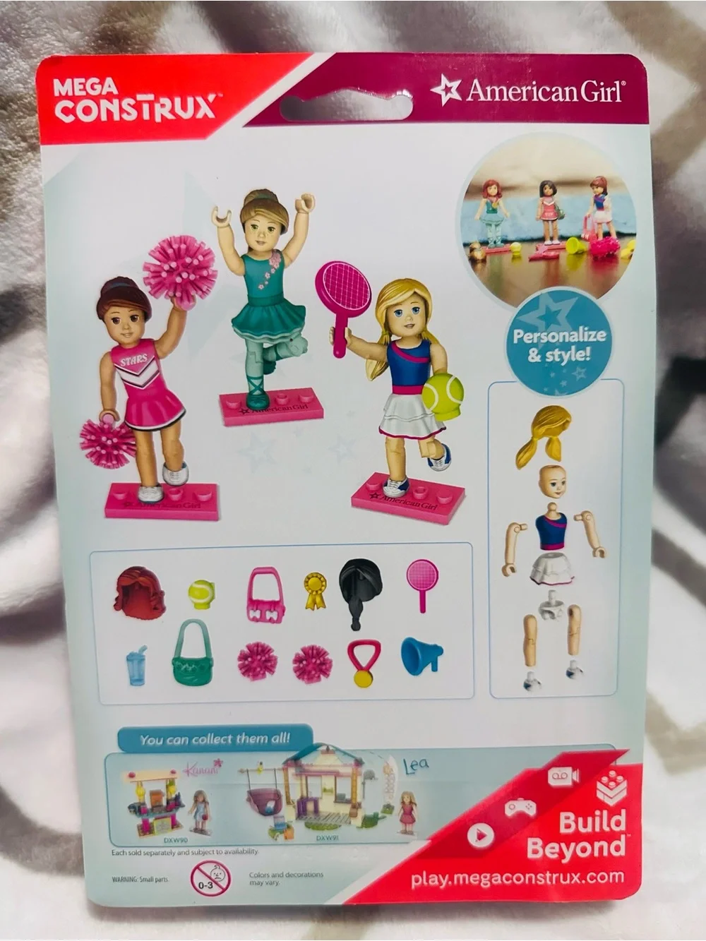American Girl✨🎀🩷Sporty Style Mini Dolls Set - Pink & Teal